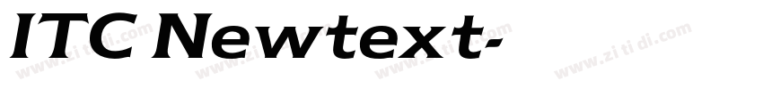 ITC Newtext字体转换